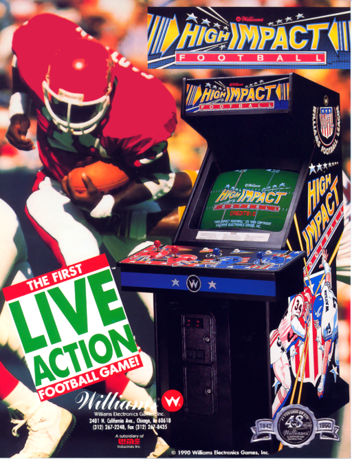 High Impact Football (rev LA3 12-27-90) MAME2003Plus Game Cover